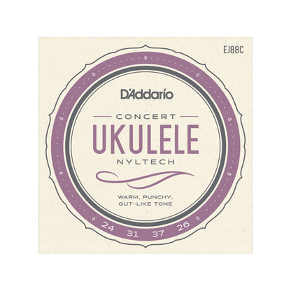 D'Addario EJ88C Nyltech Ukulele Strings Concert