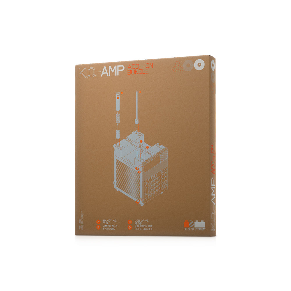 Teenage Engineering K.O. Amp Add On Bundle w/ Handy Mic, Doc Kit, USB 16GB Drive and Amptenna Accessory Packs