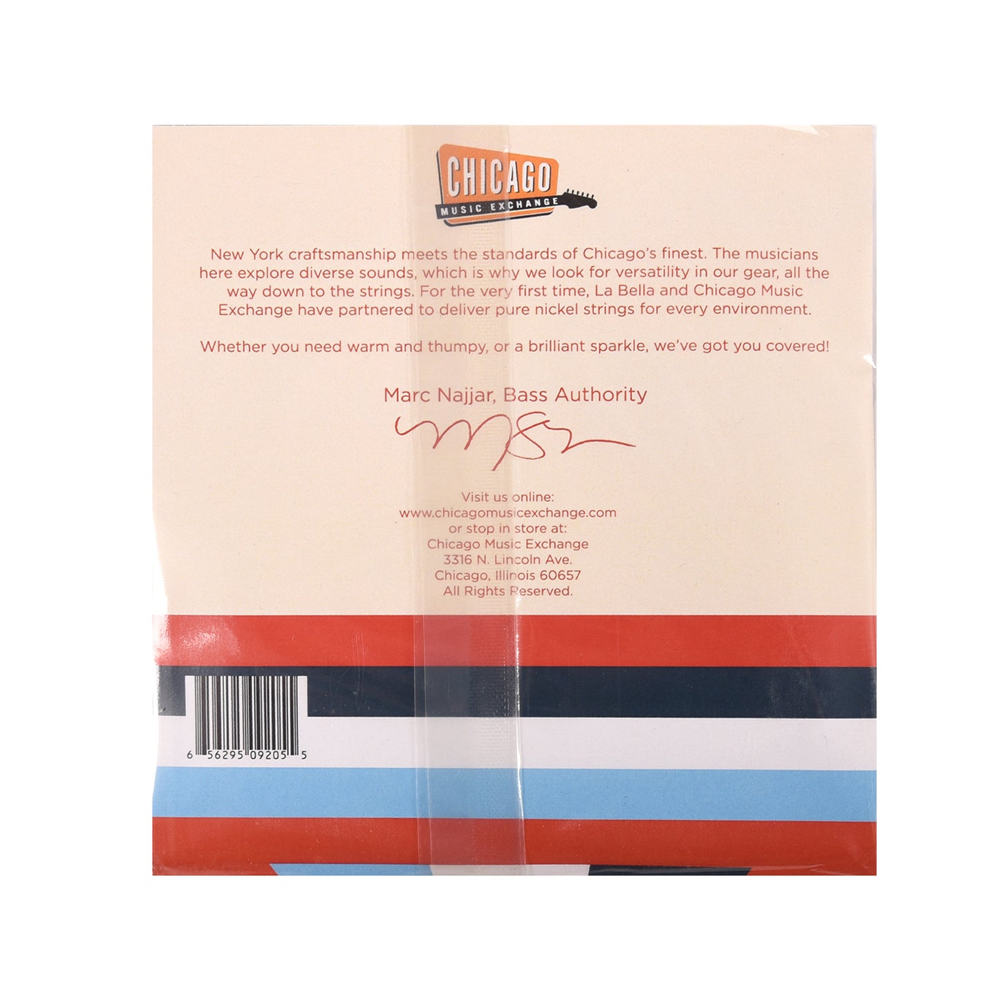 La Bella "Chicago Style" Pure Nickel Bass Strings 6-String 30-130