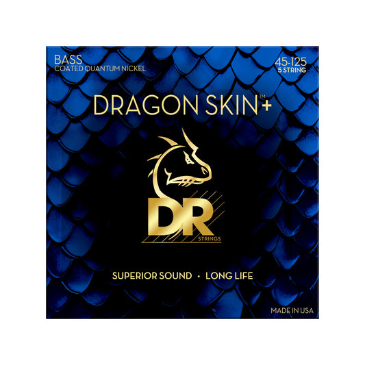 DR Strings DRAGON SKIN+ Quantum Nickel Bass Strings 5-String Medium 45-125 Accessories / Strings / Bass Strings
