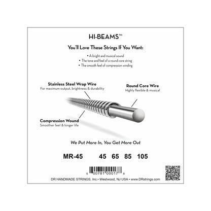 DR Strings MR-45 Hi-Beam Bass Medium 45-105 Accessories / Strings / Bass Strings