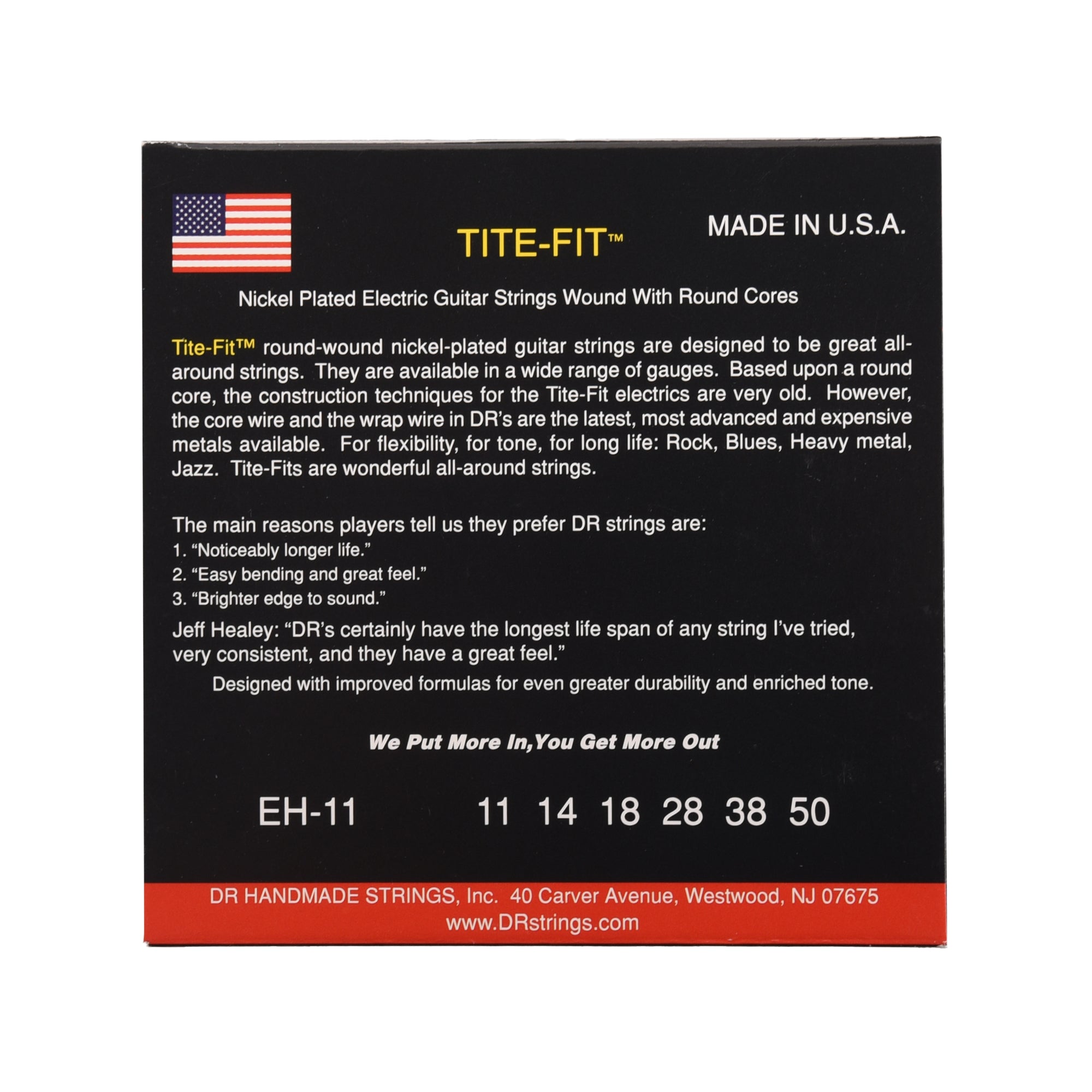 DR Strings EH-11 Tite Fit Electric Heavy 11-50 Accessories / Strings / Guitar Strings