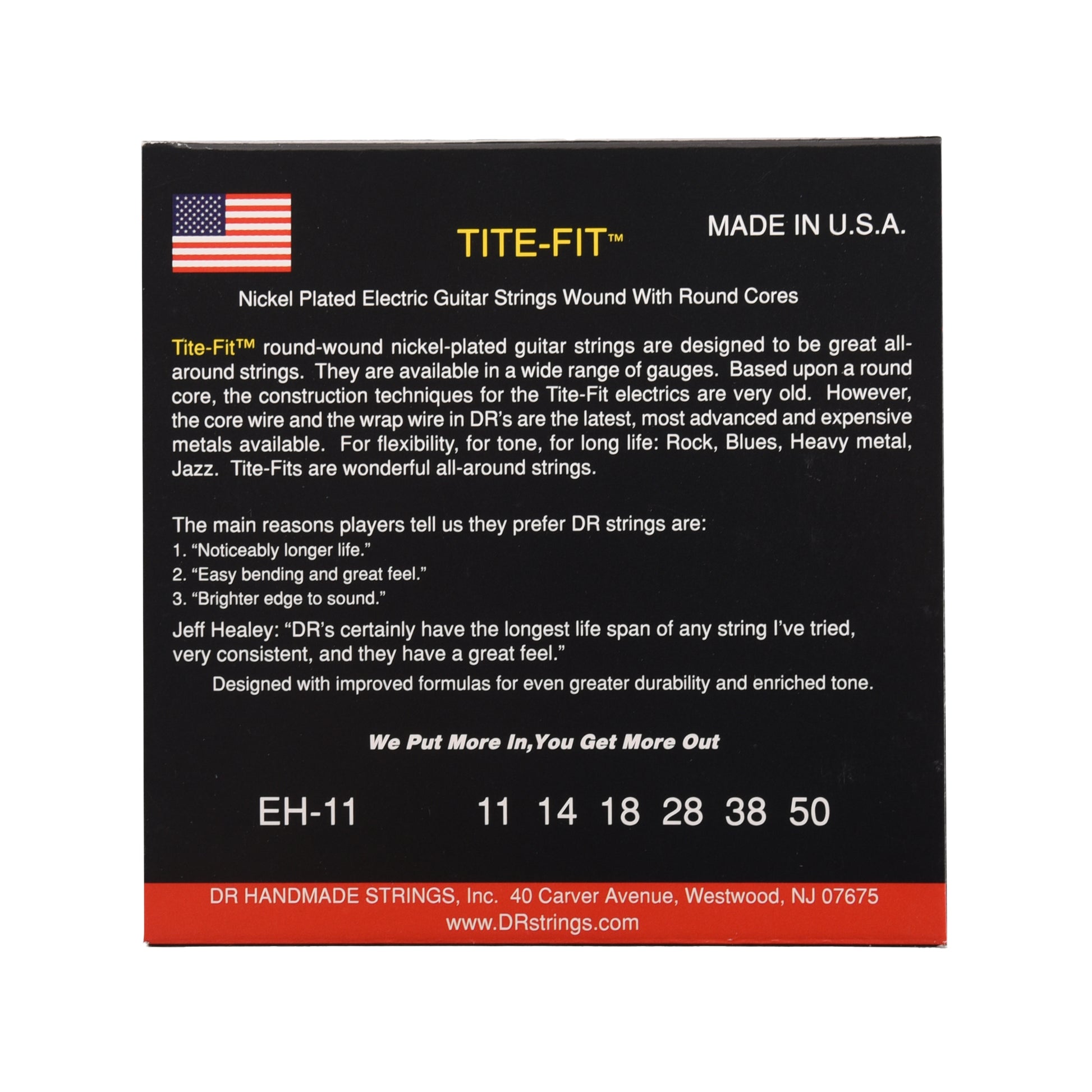 DR Strings EH-11 Tite Fit Electric Heavy 11-50 Accessories / Strings / Guitar Strings