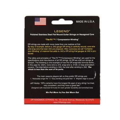 DR Strings FL-12 Legend Flatwound Electric Light 12-52 Accessories / Strings / Guitar Strings