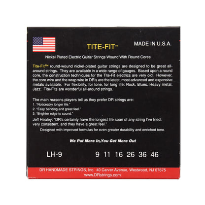 DR Strings LH-9 Tite Fit Electric Lite-n-Heavy 9-46 Accessories / Strings / Guitar Strings