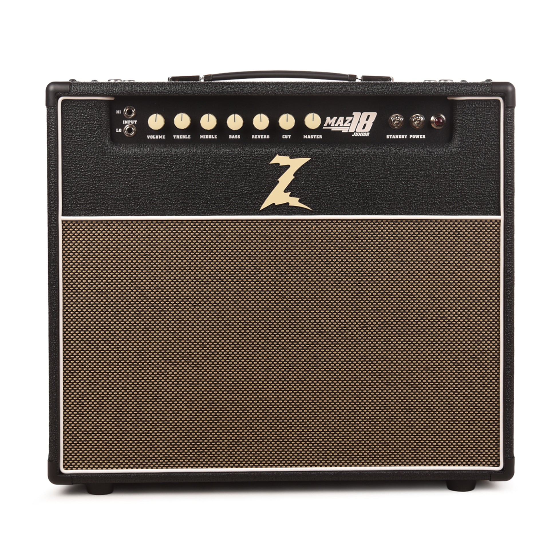 Dr. Z MAZ 18 Jr. MK.II 1x12 LT Combo w/ Reverb Black w/Tan Grill Amplifiers