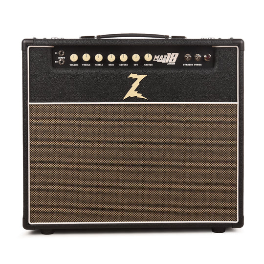 Dr. Z MAZ 18 Jr. MK.II 1x12 LT Combo w/ Reverb Black w/Tan Grill Amplifiers