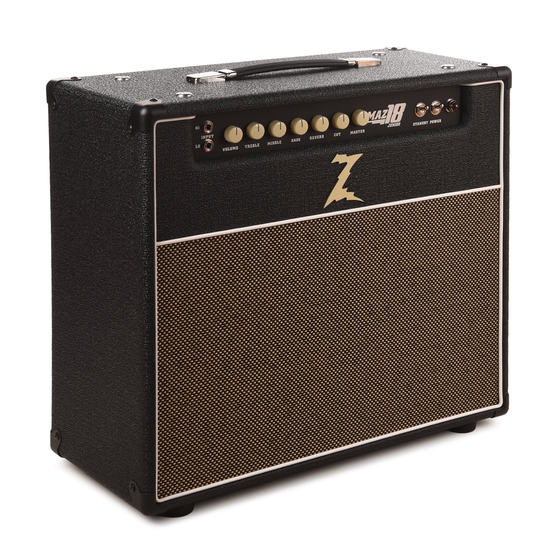 Dr. Z MAZ 18 Jr. MK.II 1x12 LT Combo w/ Reverb Black w/Tan Grill Amplifiers