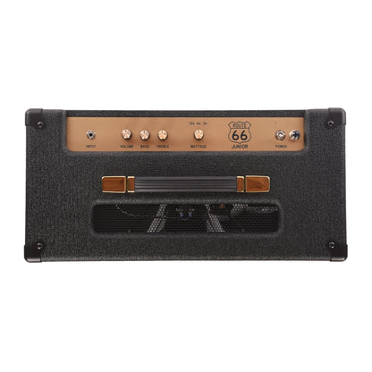 Dr. Z Route 66 Jr. 12w 1x12 Combo Black w/ Checkered Basketweave Grille, Gold Z and Handle Amplifiers