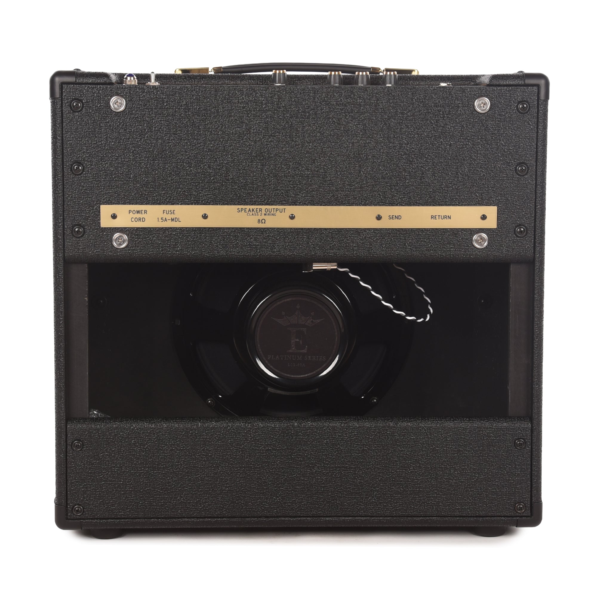 Dr. Z Route 66 Jr. 12w 1x12 Combo Black w/ Checkered Basketweave Grille, Gold Z and Handle Amplifiers