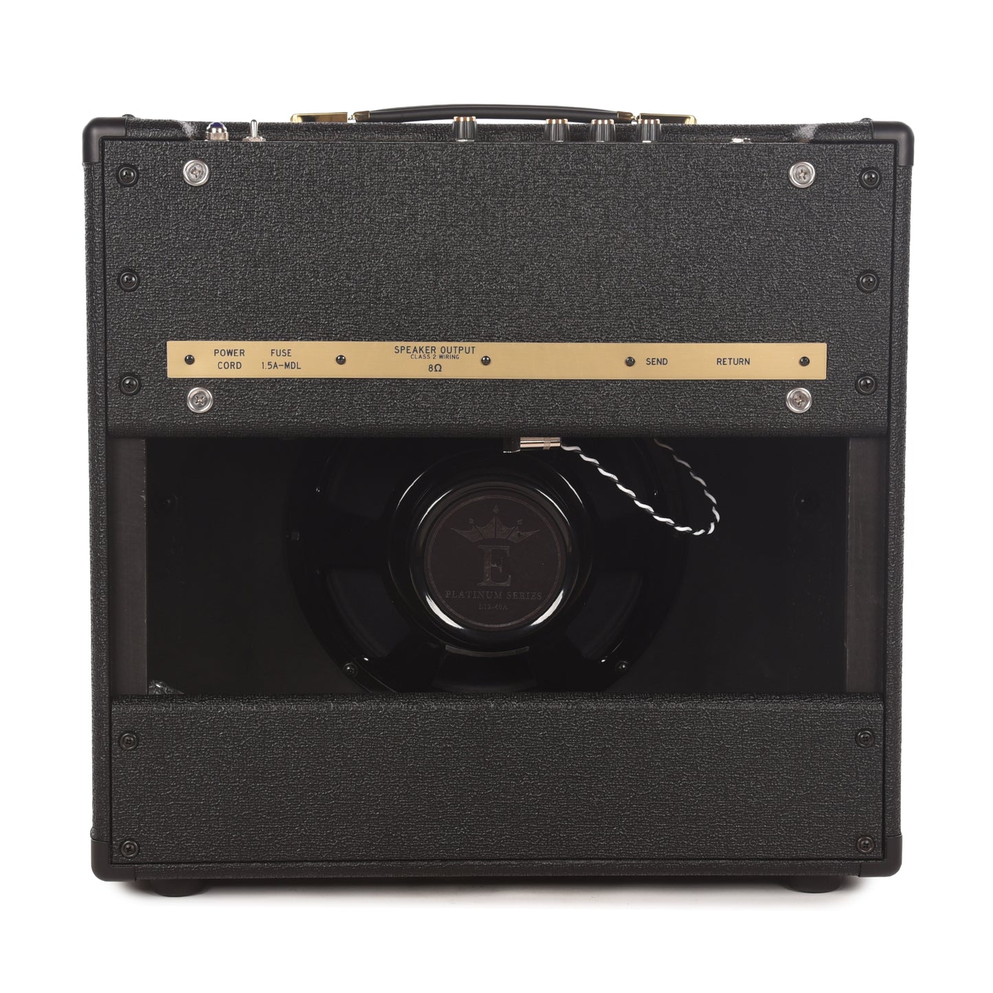 Dr. Z Route 66 Jr. 12w 1x12 Combo Black w/ Checkered Basketweave Grille, Gold Z and Handle Amplifiers