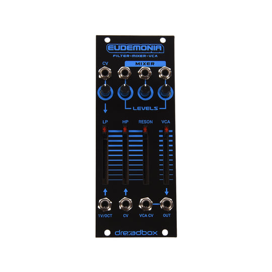 Dreadbox Eudemonia Dual Filter, Mixer & VCA Eurorack Module Black Light Keyboards and Synths / Synths / Eurorack