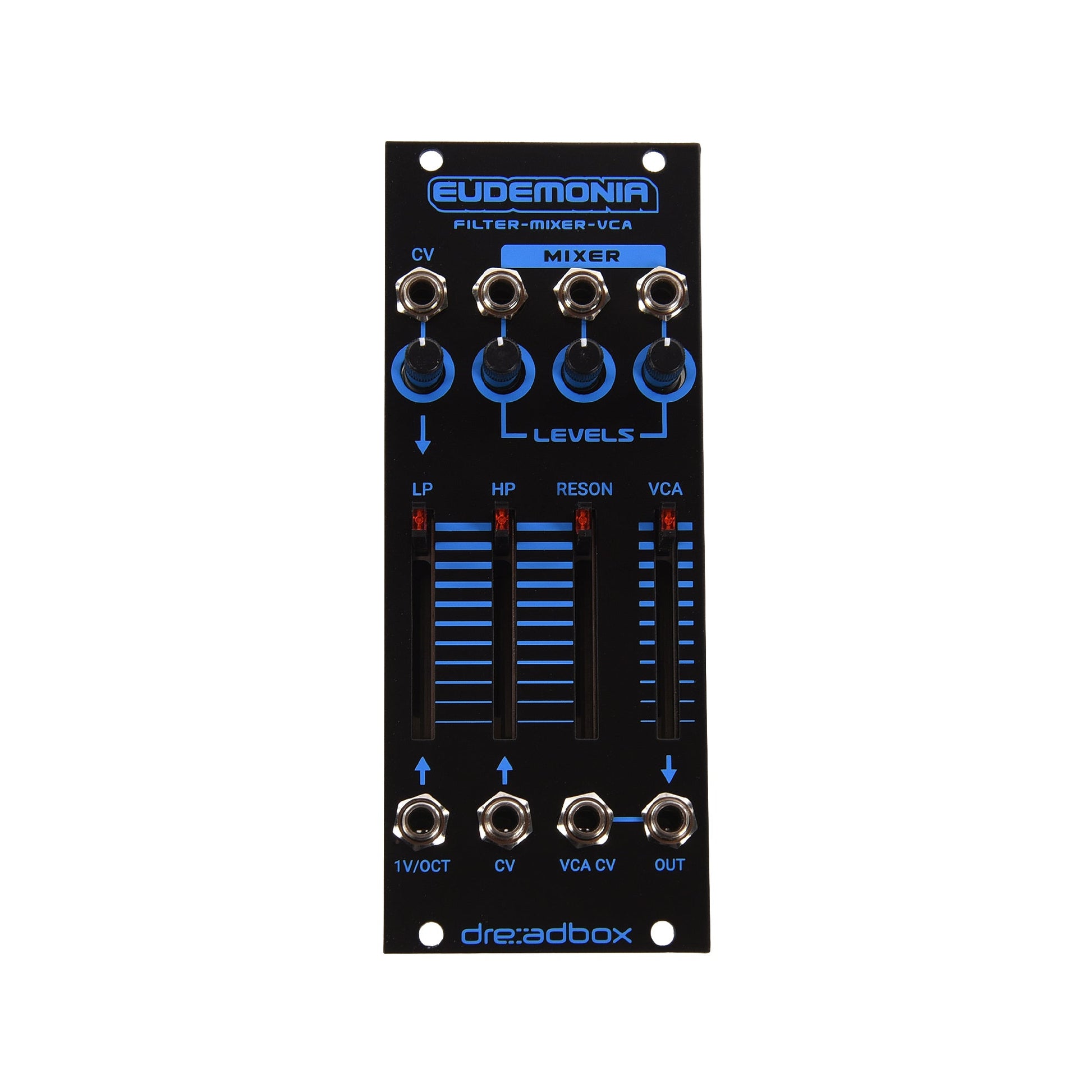Dreadbox Eudemonia Dual Filter, Mixer & VCA Eurorack Module Black Light Keyboards and Synths / Synths / Eurorack