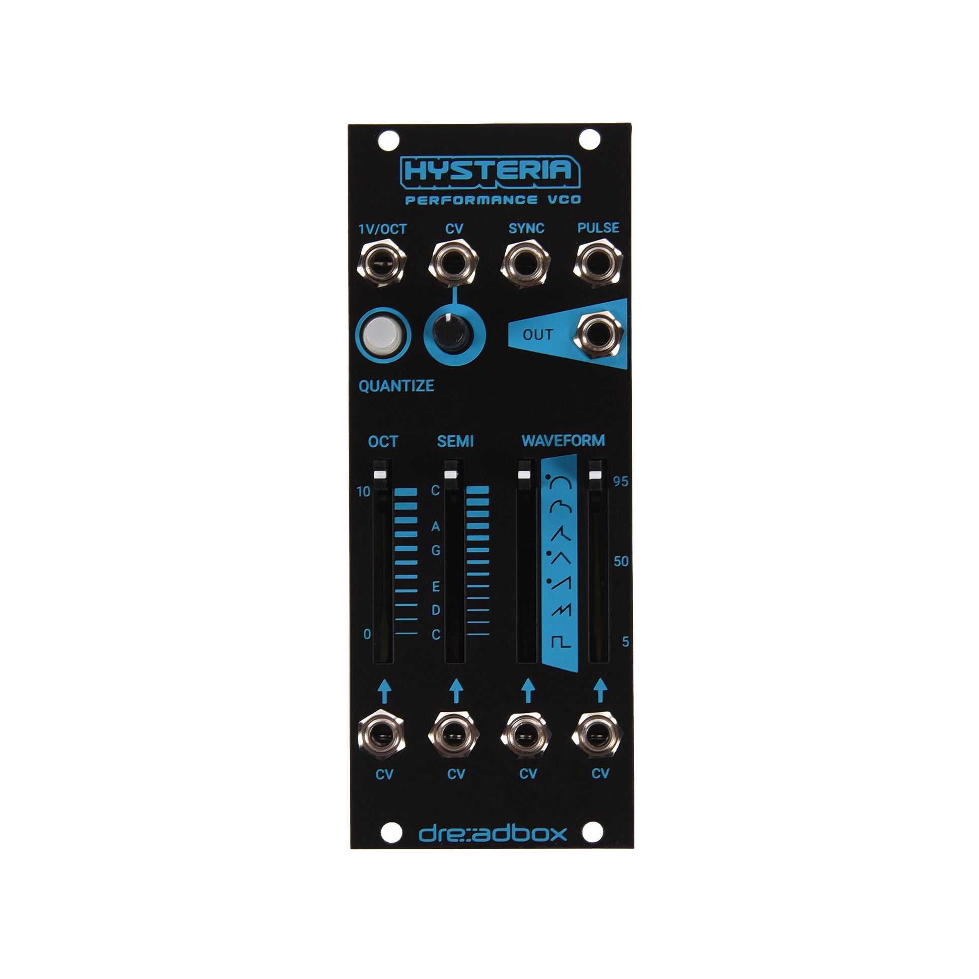 Dreadbox Hysteria Performance VCO Eurorack Module Black Light Keyboards and Synths / Synths / Eurorack