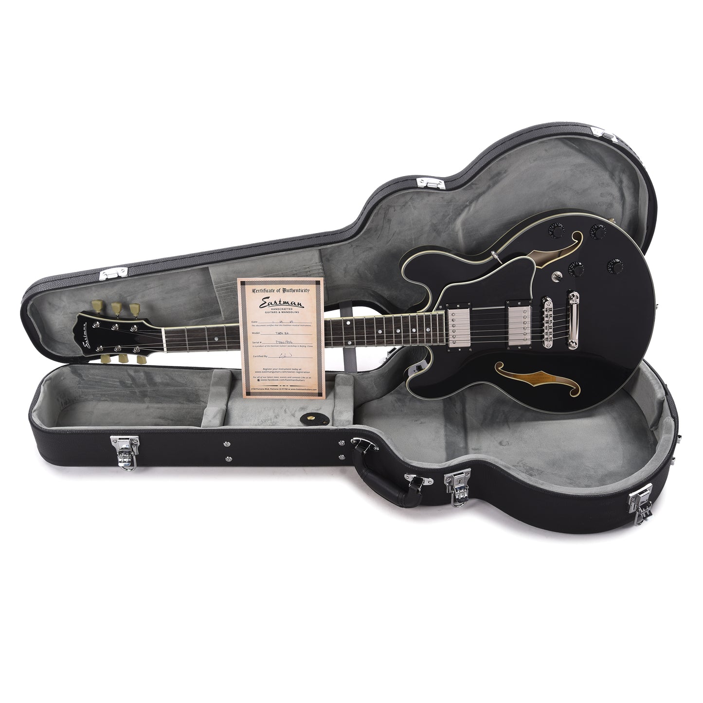 Eastman T484 Thinline Truetone Gloss Black