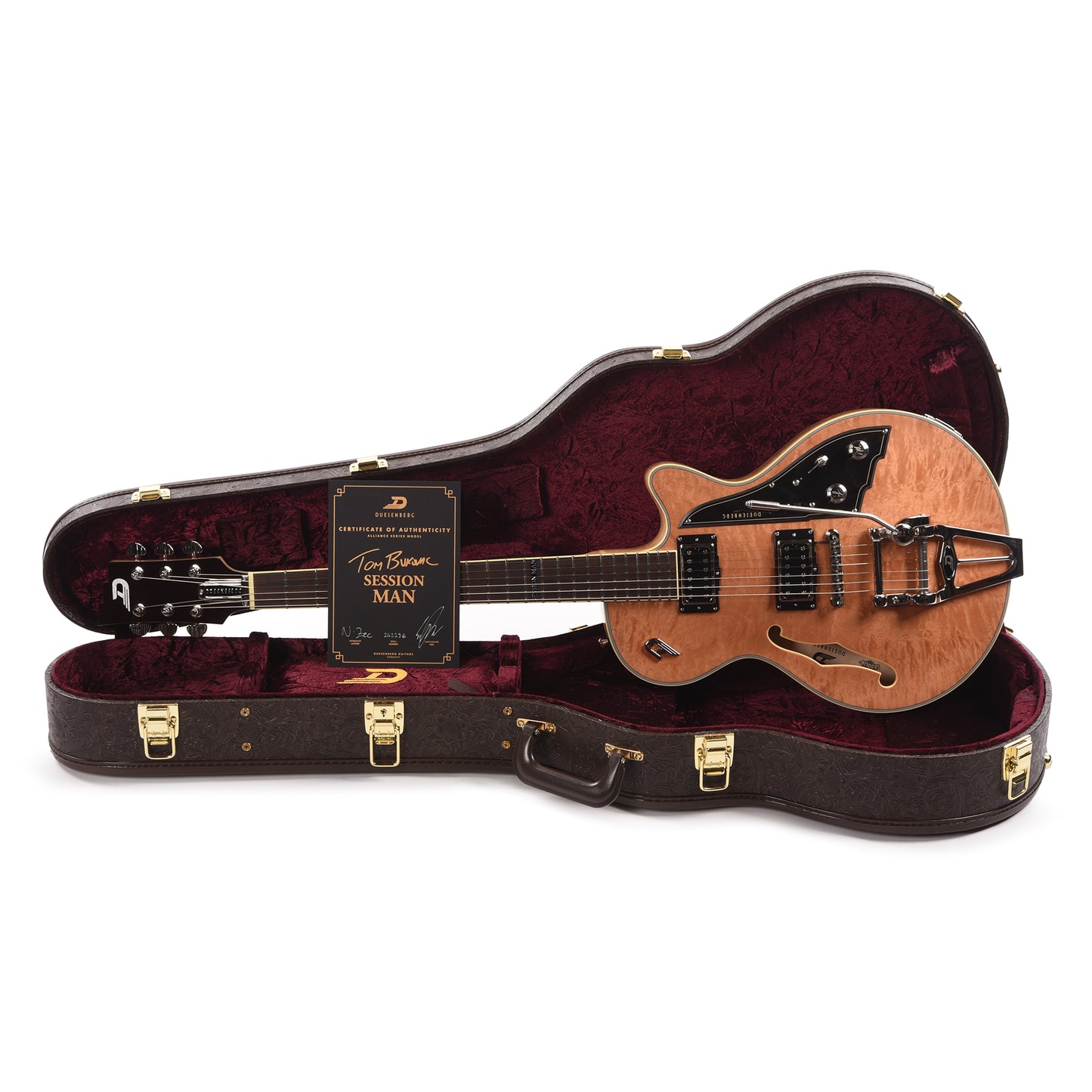 Duesenberg Alliance Tom Bukovac Signature Quilted Maple Natural Electric Guitars / Semi-Hollow