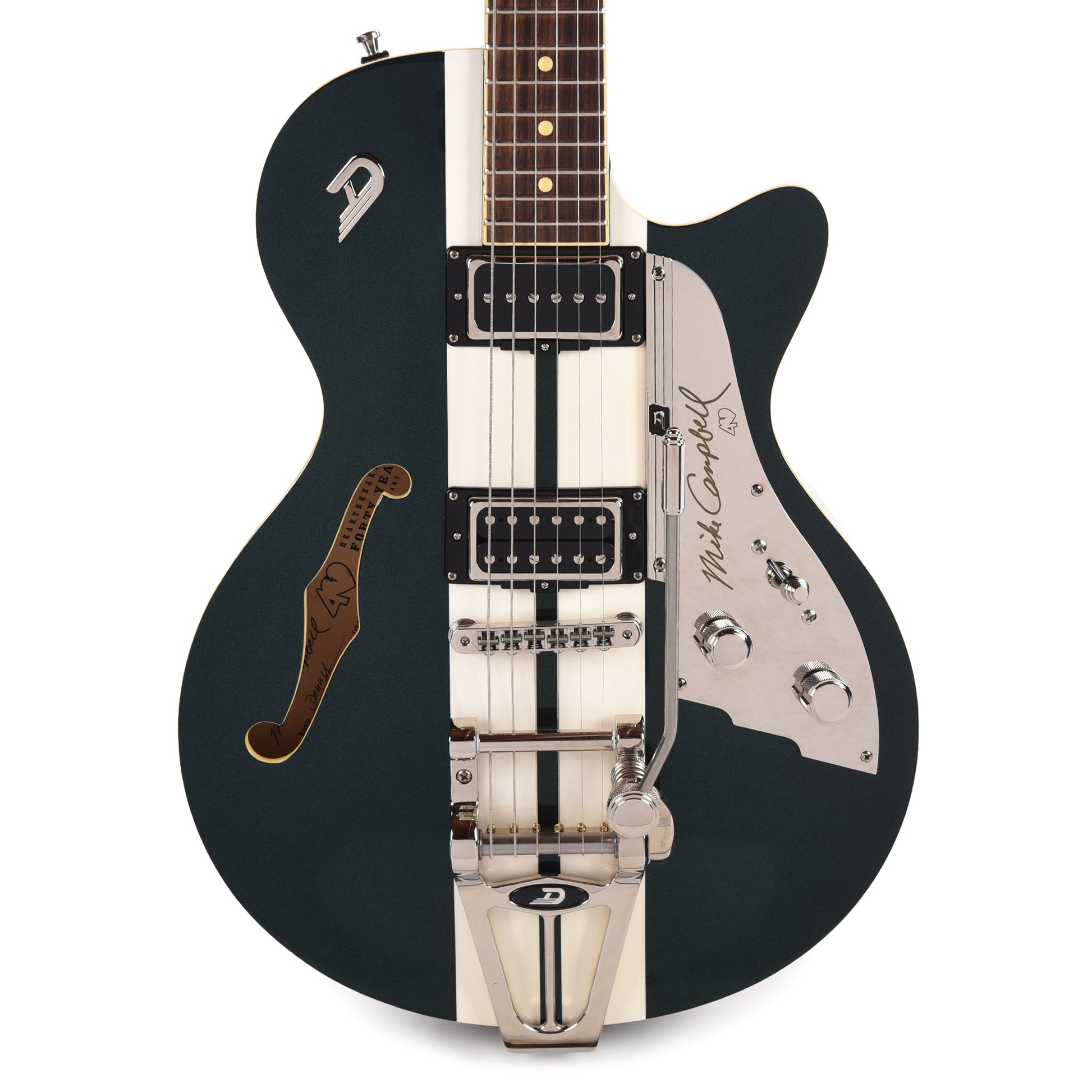 Duesenberg Custom Shop Mike Campbell 40th Anniversary Catalina Green Electric Guitars / Semi-Hollow