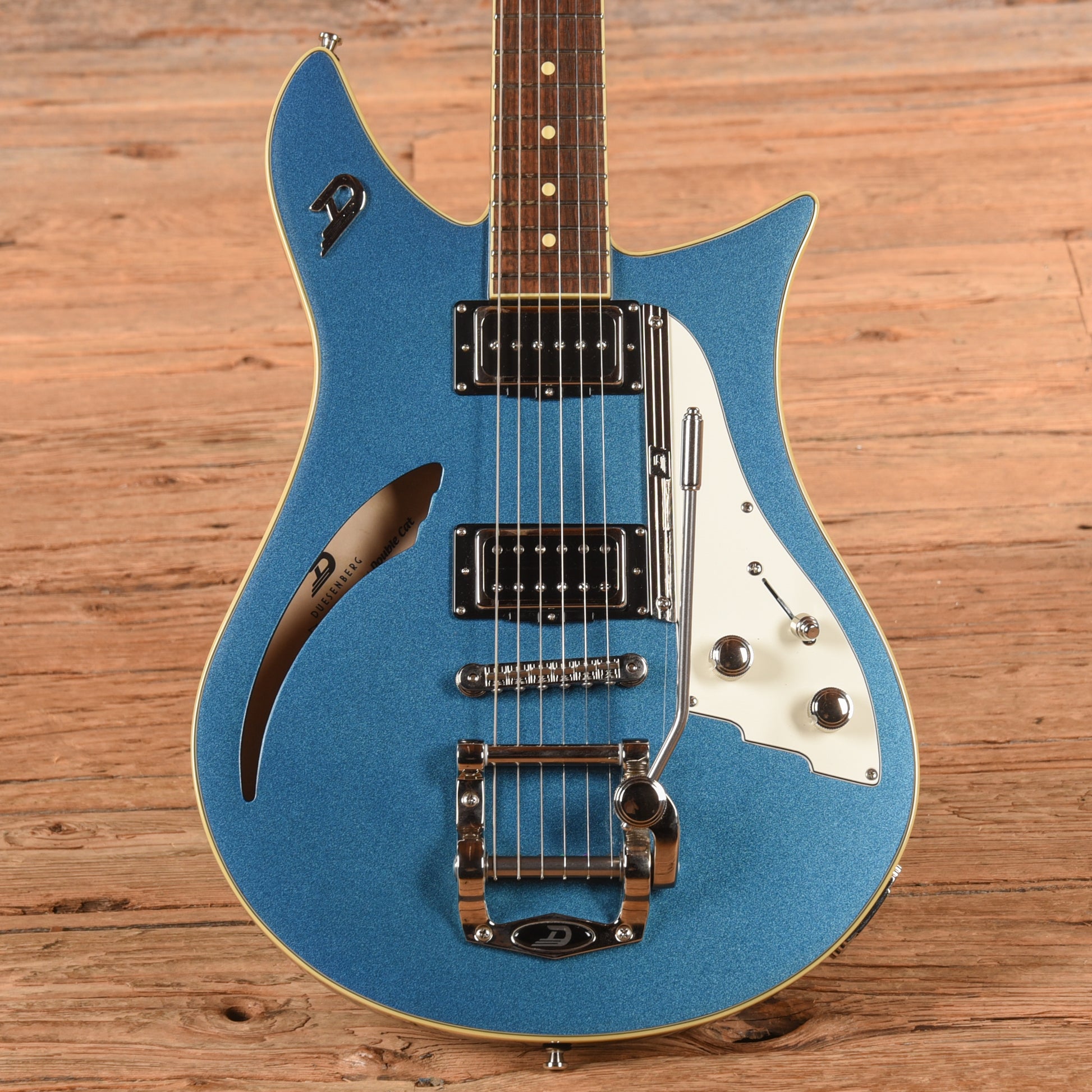 Duesenberg Double Cat Blue Electric Guitars / Semi-Hollow