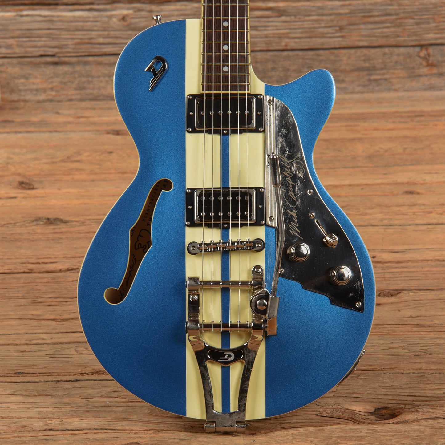 Duesenberg Mike Campbell Heartbreaker Lake Placid Blue Electric Guitars / Semi-Hollow