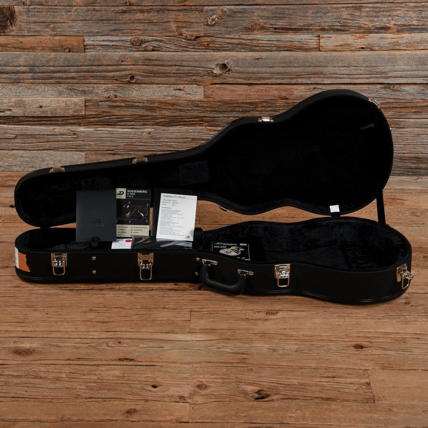 Duesenberg Starplayer TV Phonic Black Electric Guitars / Semi-Hollow