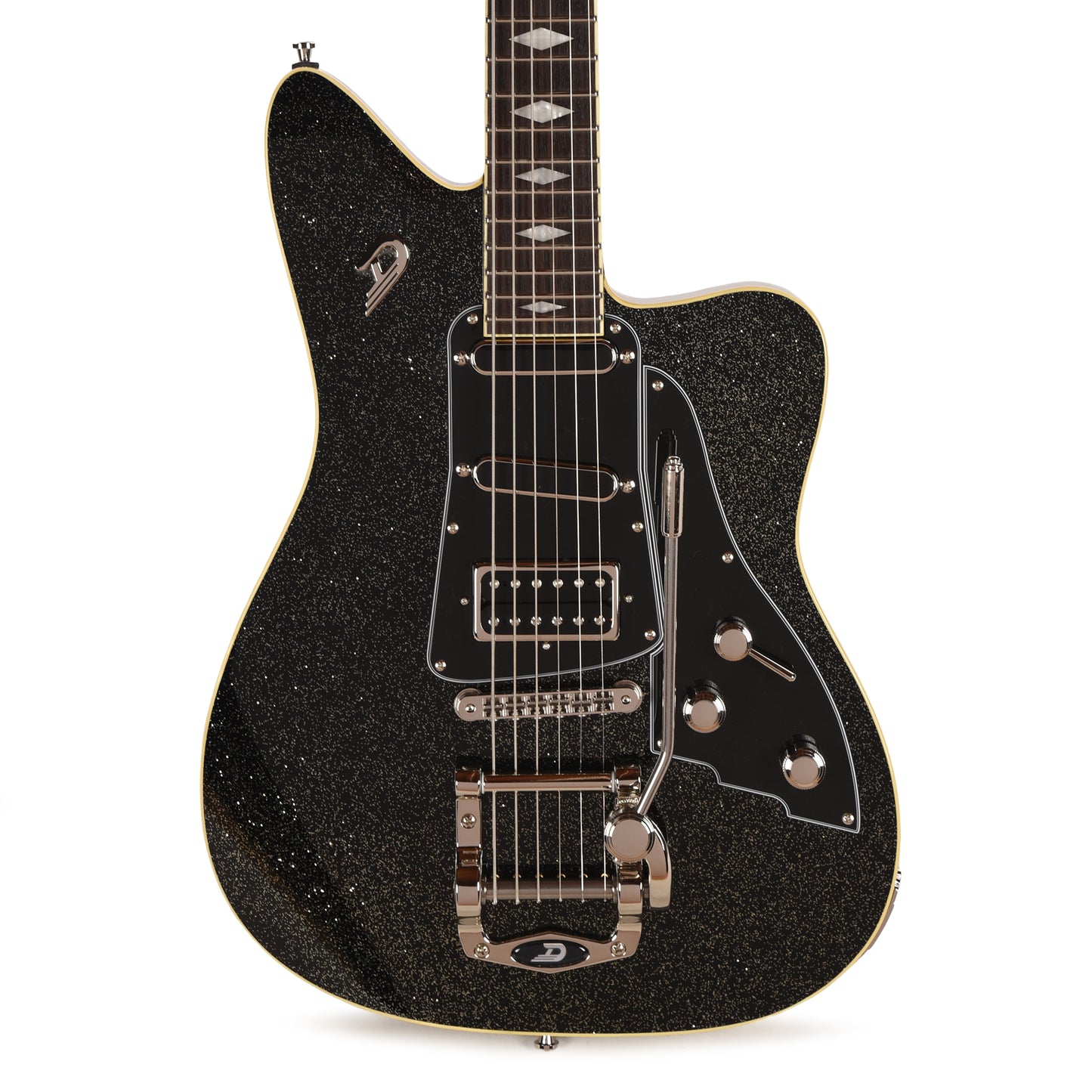Duesenberg Paloma D6 Baritone Black Sparkle Electric Guitars / Solid Body