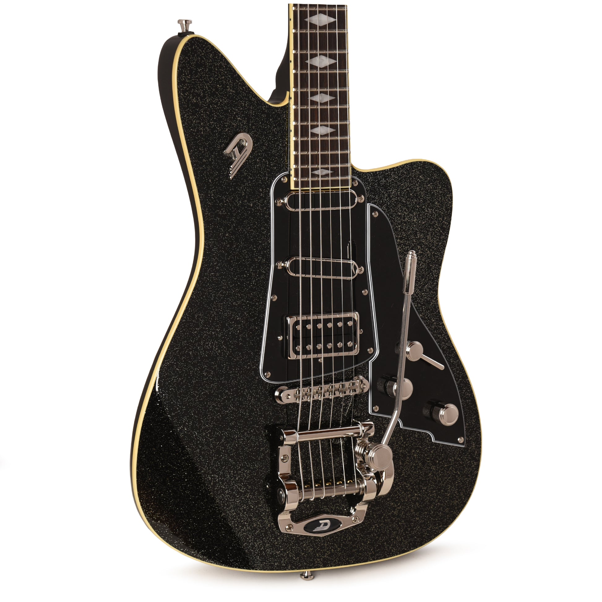 Duesenberg Paloma D6 Baritone Black Sparkle Electric Guitars / Solid Body