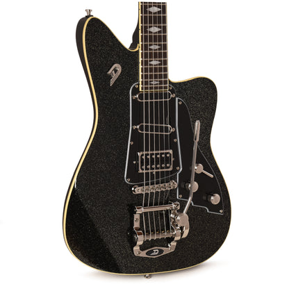 Duesenberg Paloma D6 Baritone Black Sparkle Electric Guitars / Solid Body
