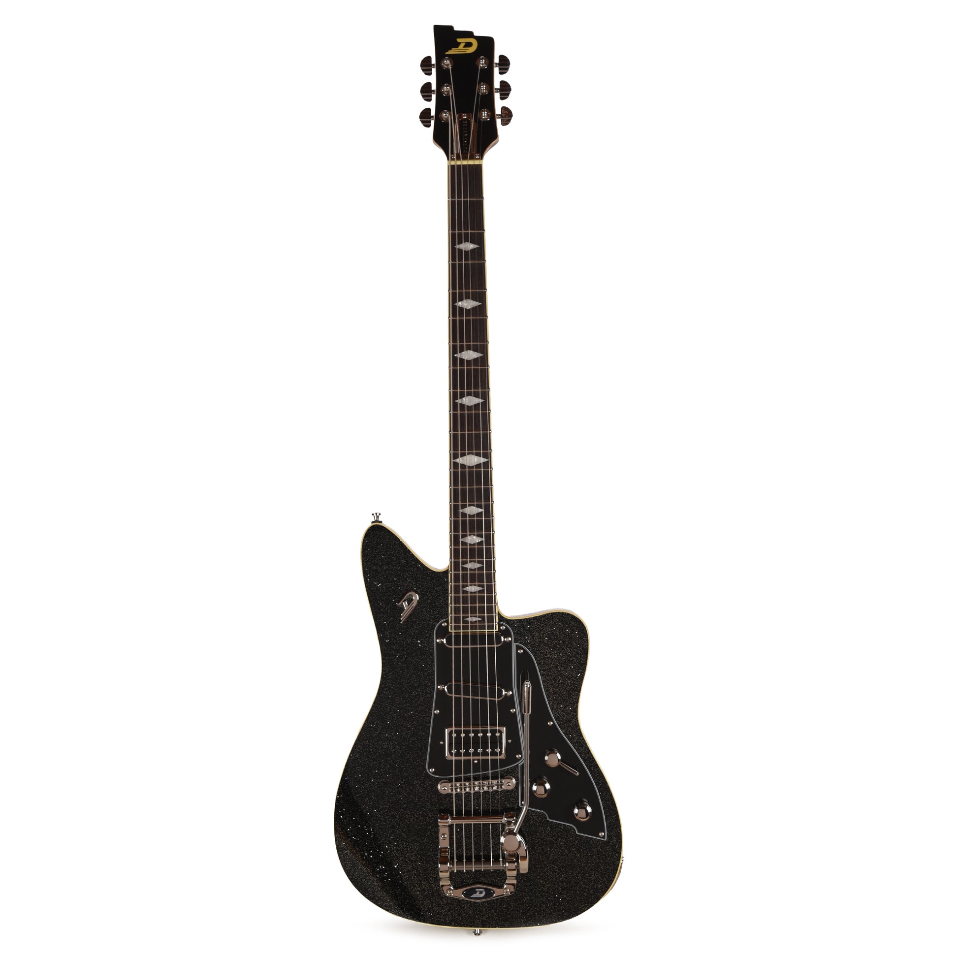 Duesenberg Paloma D6 Baritone Black Sparkle Electric Guitars / Solid Body