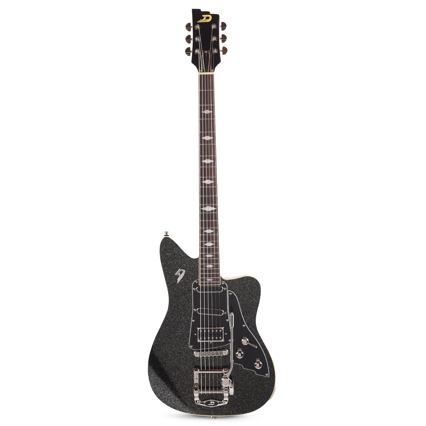 Duesenberg Paloma D6 Baritone Black Sparkle Electric Guitars / Solid Body