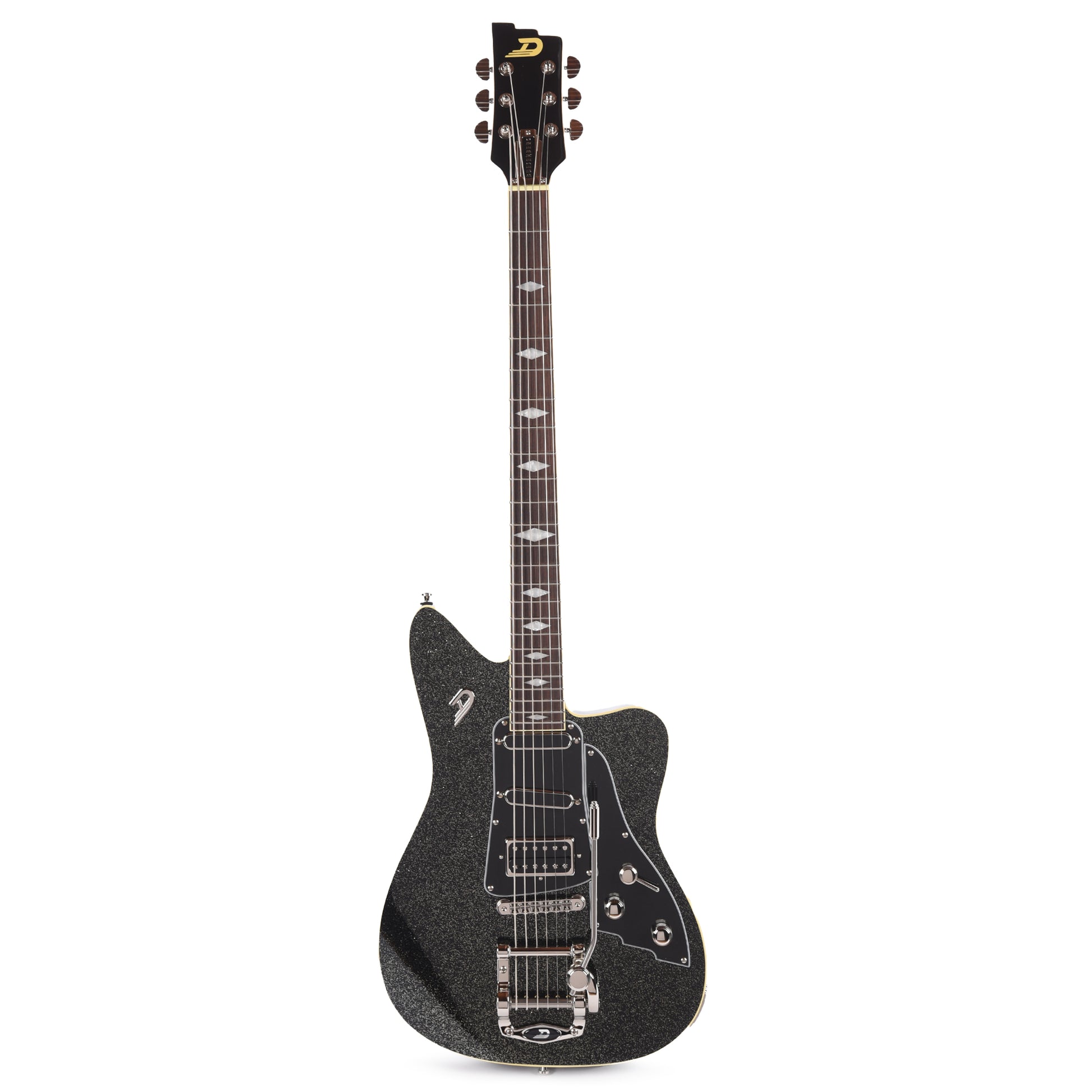 Duesenberg Paloma D6 Baritone Black Sparkle Electric Guitars / Solid Body