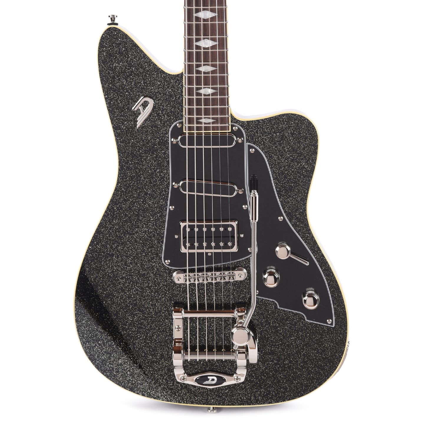 Duesenberg Paloma D6 Baritone Black Sparkle Electric Guitars / Solid Body