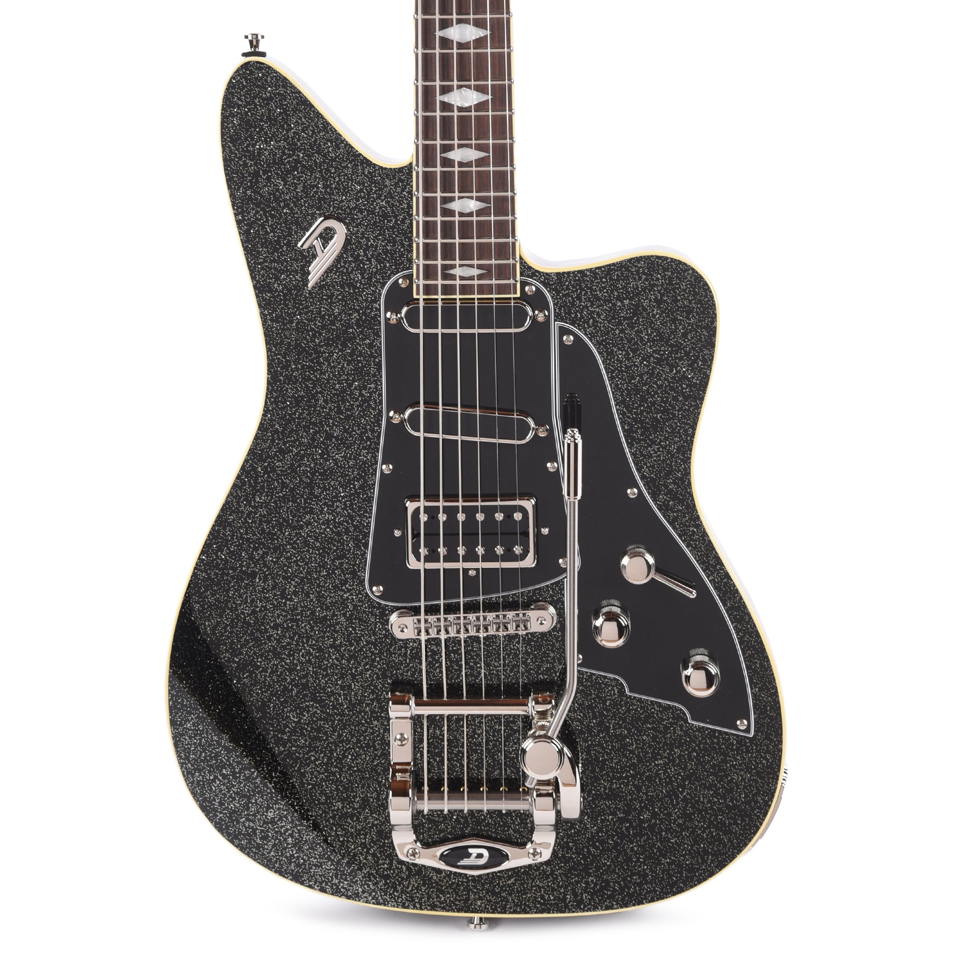 Duesenberg Paloma D6 Baritone Black Sparkle Electric Guitars / Solid Body