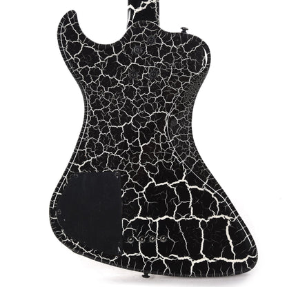 Dunable DE R2 Bass Gloss Black & White Crackle w/Black Hardware Bass Guitars / 4-String