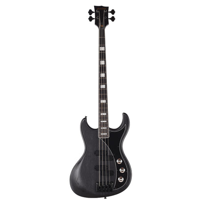 Dunable Gnarwhal DE Bass Blacked Out Swamp Ash Bass Guitars