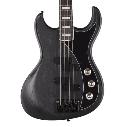 Dunable Gnarwhal DE Bass Blacked Out Swamp Ash Bass Guitars