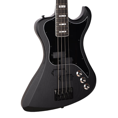 Dunable R2 DE Bass Matte Black Swamp Ash Bass Guitars