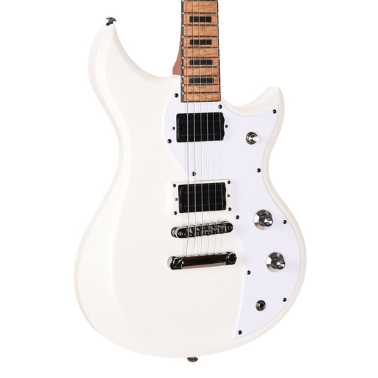 Dunable Cyclops DE Matte White Pearl w/ White Flame Neck Electric Guitars