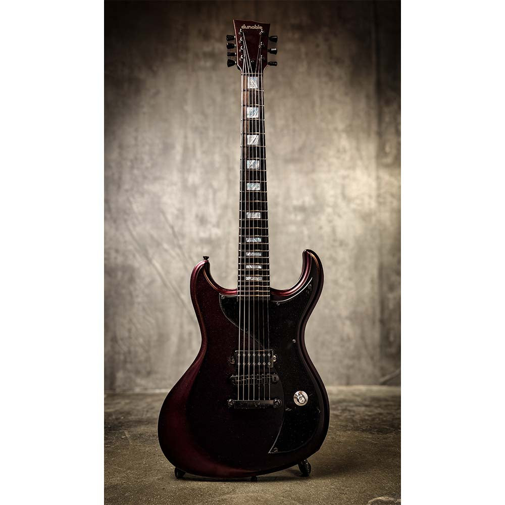 Dunable USA Gnarwahl 7-String H Black/Red Colorshift Pearl Electric Guitars