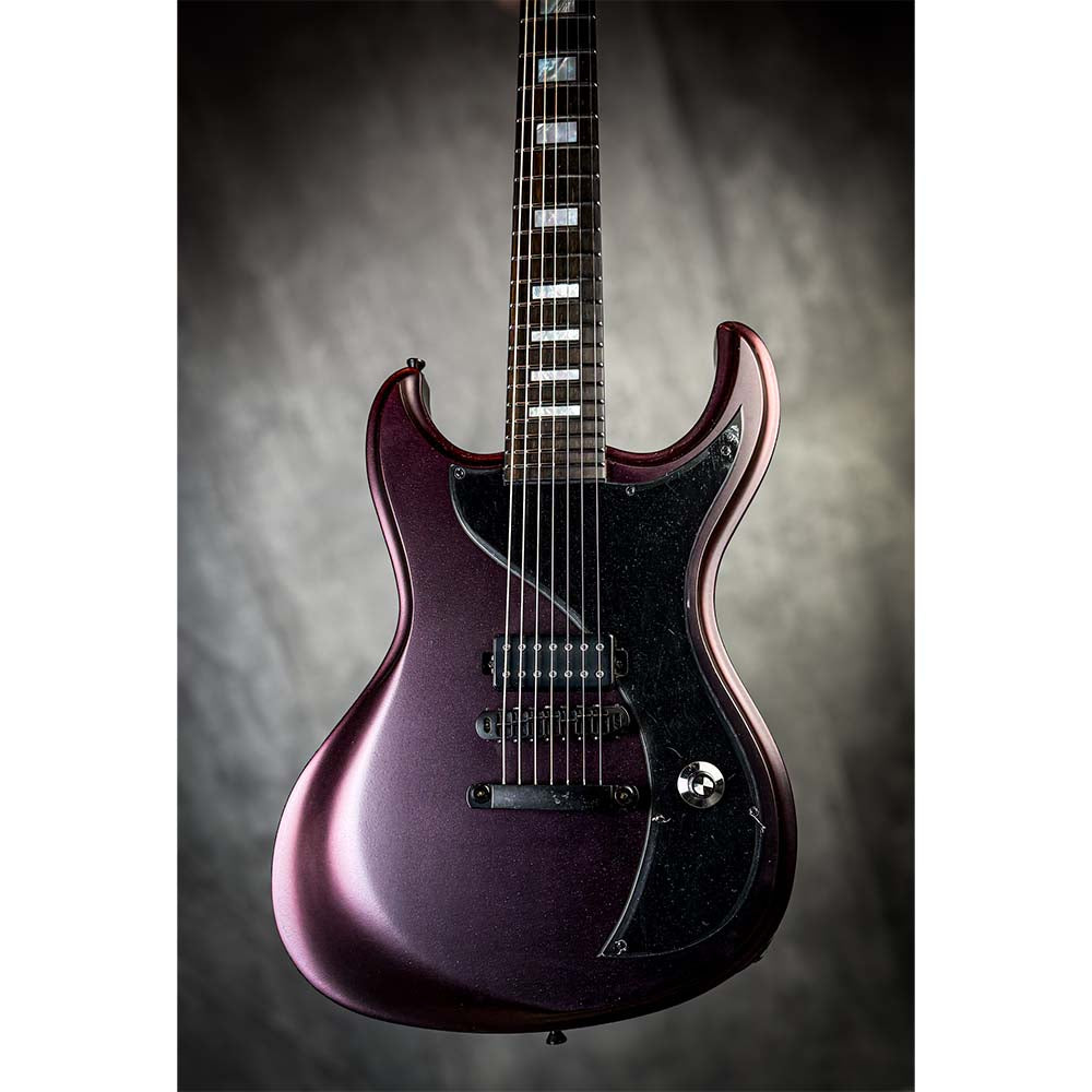Dunable USA Gnarwahl 7-String H Black/Red Colorshift Pearl Electric Guitars