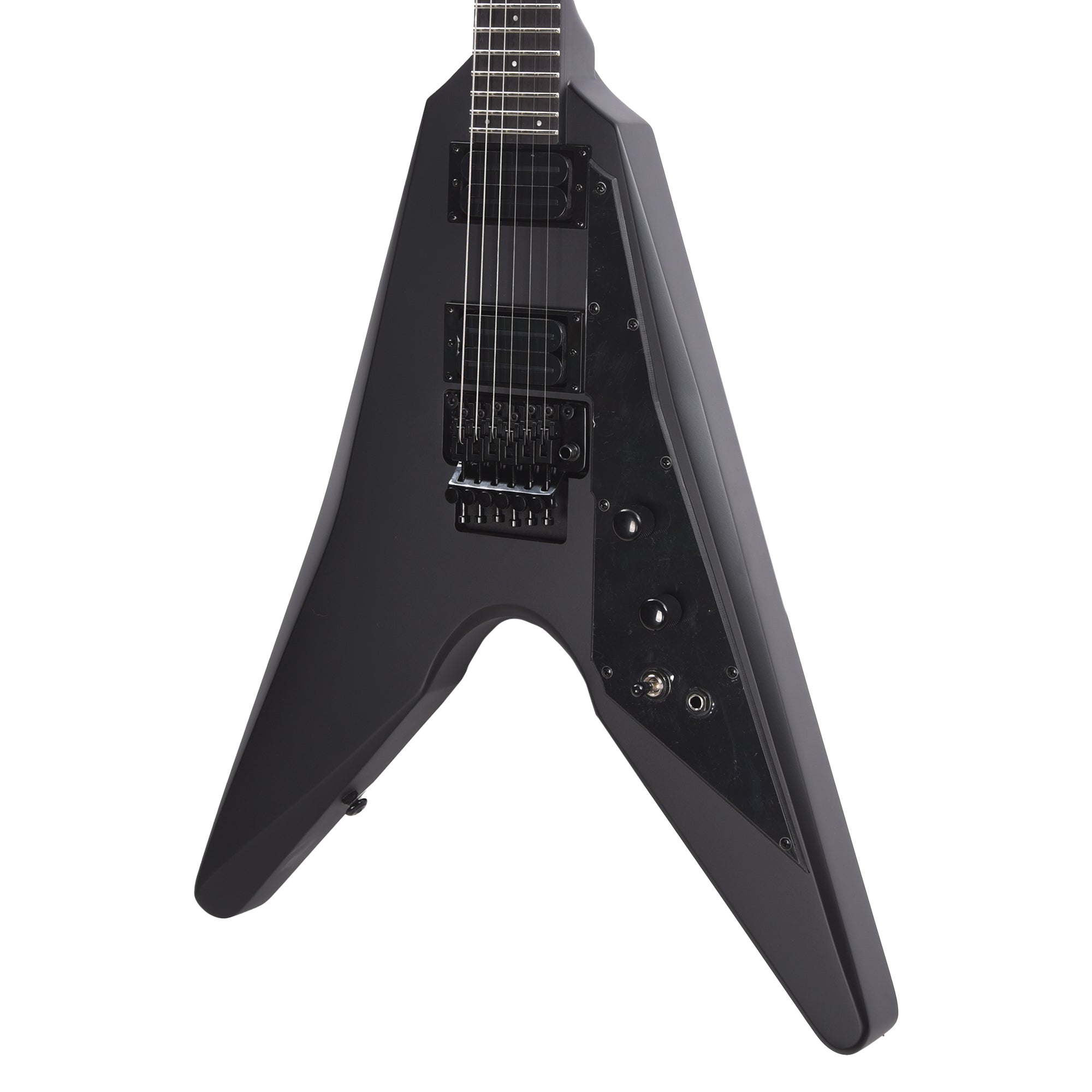 Dunable DE Asteroid Matte Black w/Floyd Rose Electric Guitars / Solid Body