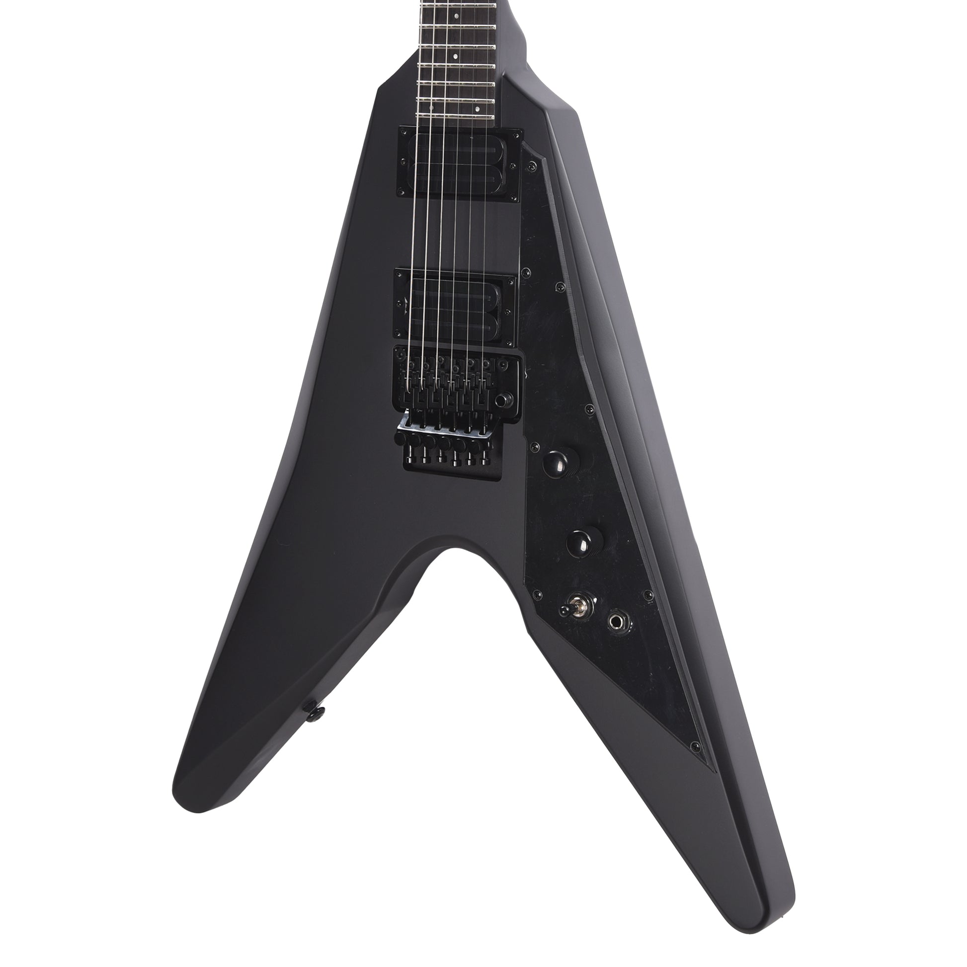 Dunable DE Asteroid Matte Black w/Floyd Rose Electric Guitars / Solid Body