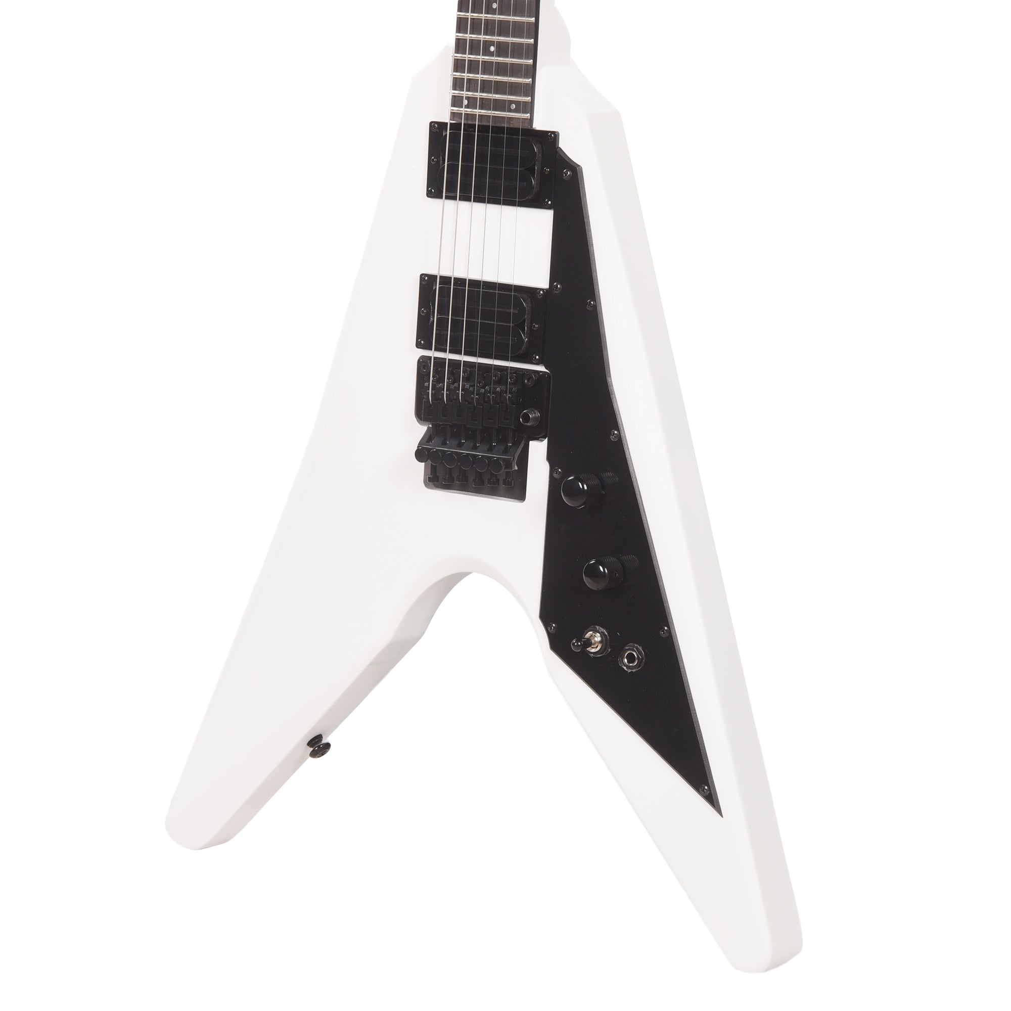 Dunable DE Asteroid Matte White w/Floyd Rose Electric Guitars / Solid Body