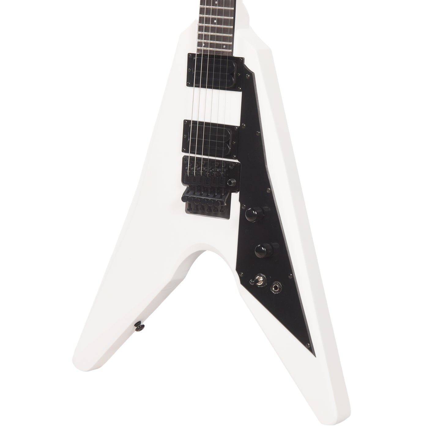 Dunable DE Asteroid Matte White w/Floyd Rose Electric Guitars / Solid Body
