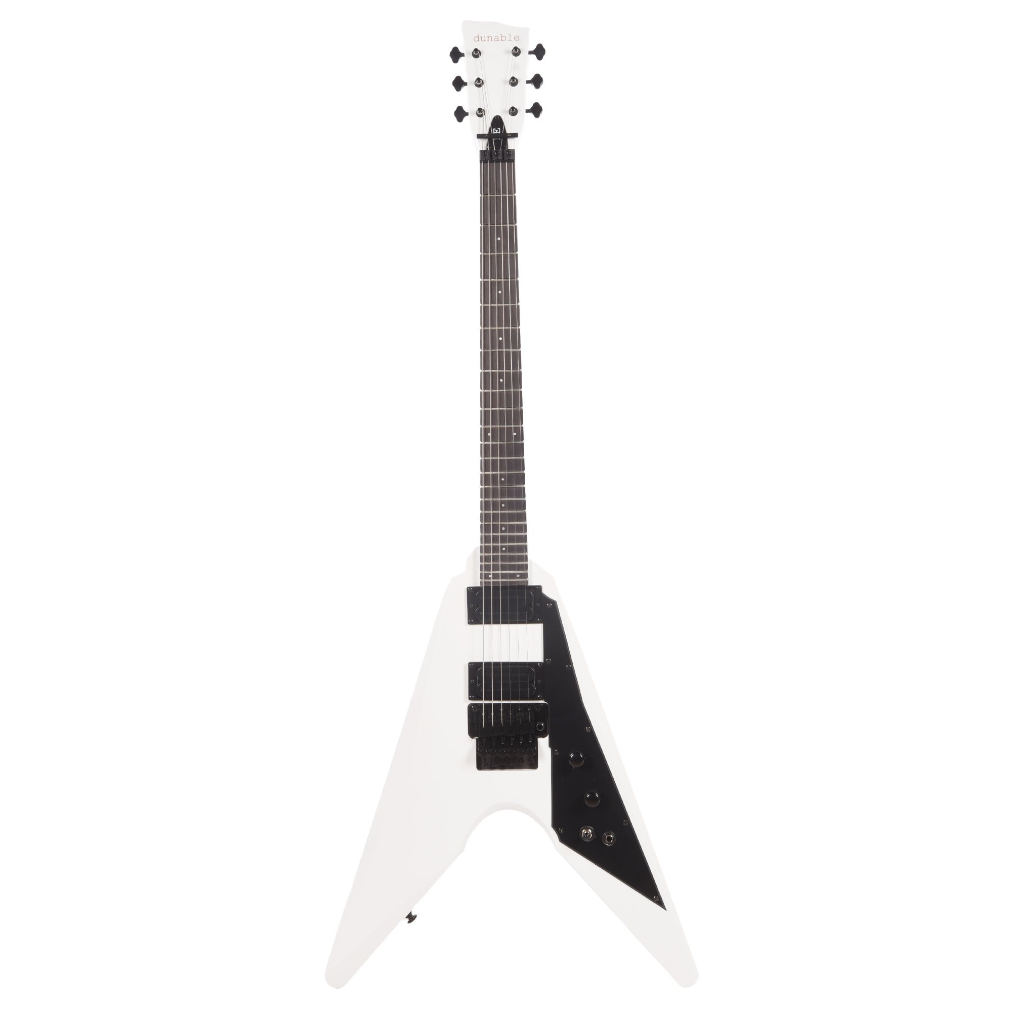 Dunable DE Asteroid Matte White w/Floyd Rose Electric Guitars / Solid Body