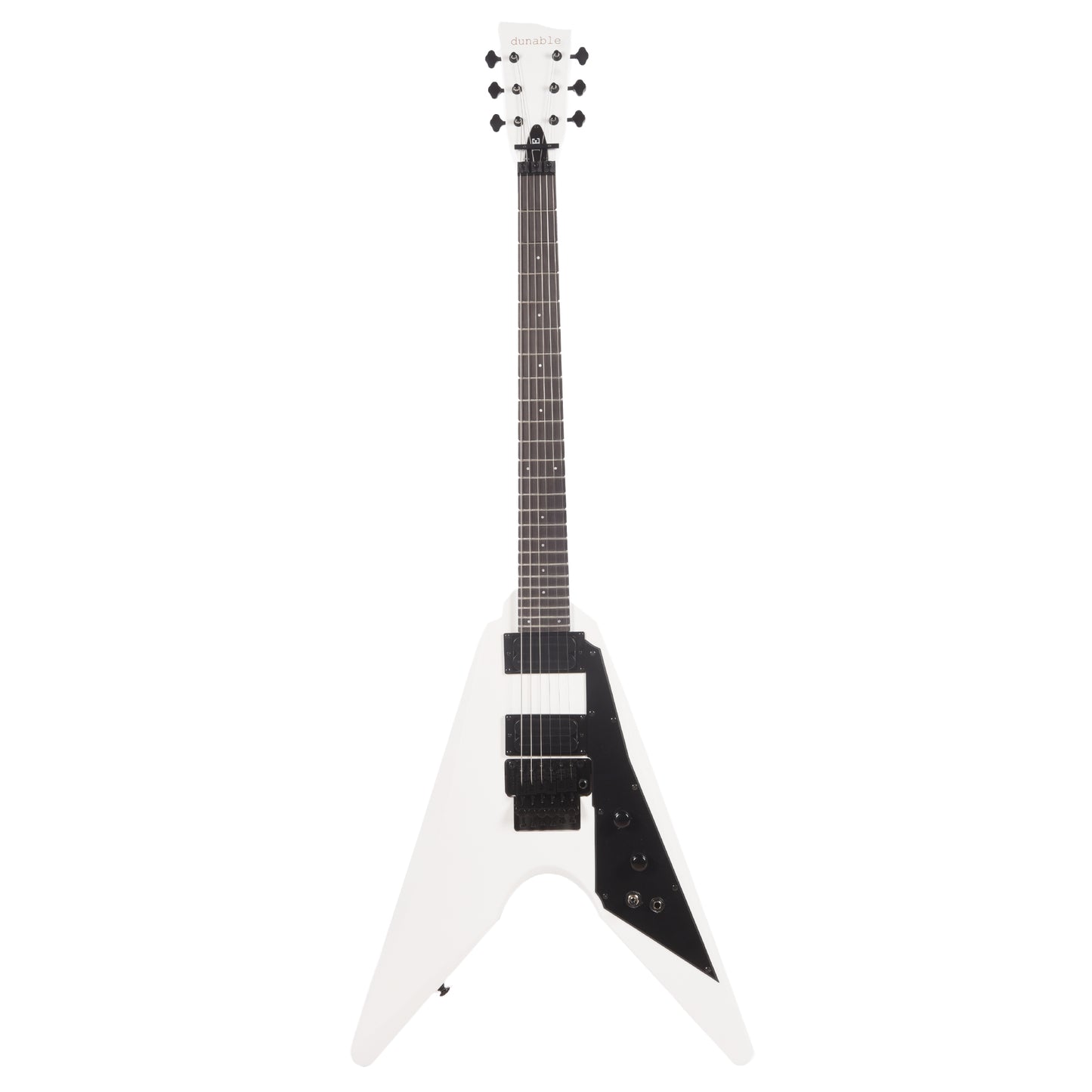 Dunable DE Asteroid Matte White w/Floyd Rose Electric Guitars / Solid Body