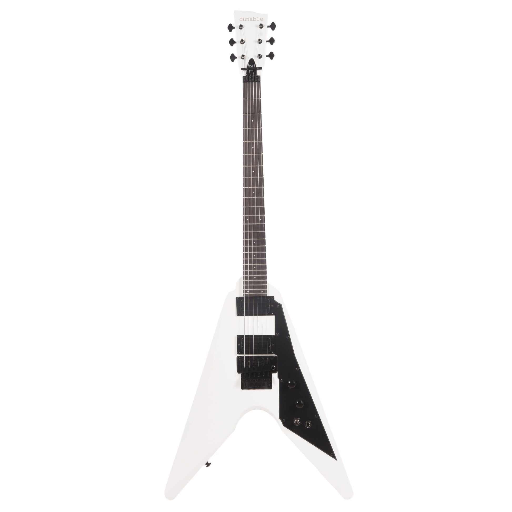 Dunable DE Asteroid Matte White w/Floyd Rose Electric Guitars / Solid Body