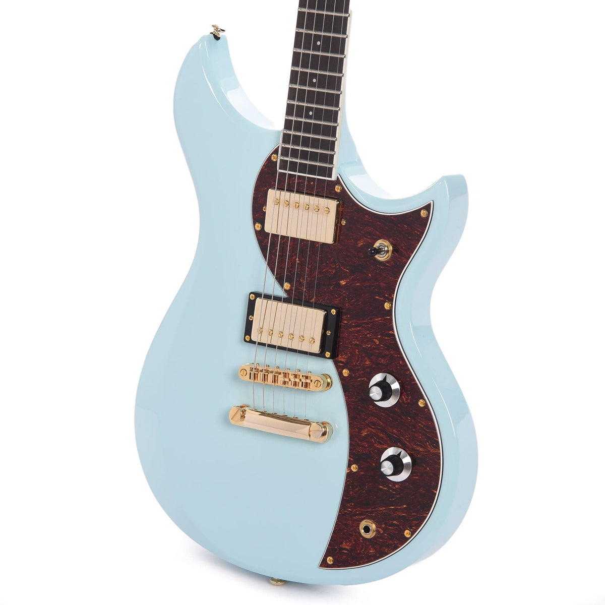 Dunable DE Cyclops v2 Gloss Daphne Blue w/Tortoise Guard & Gold Hardwa ...