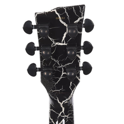 Dunable DE Gnarwhal Gloss White & Black Crackle w/Black Hardware Electric Guitars / Solid Body
