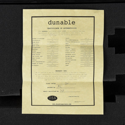 Dunable Gnarwhal Black 2021 Electric Guitars / Solid Body