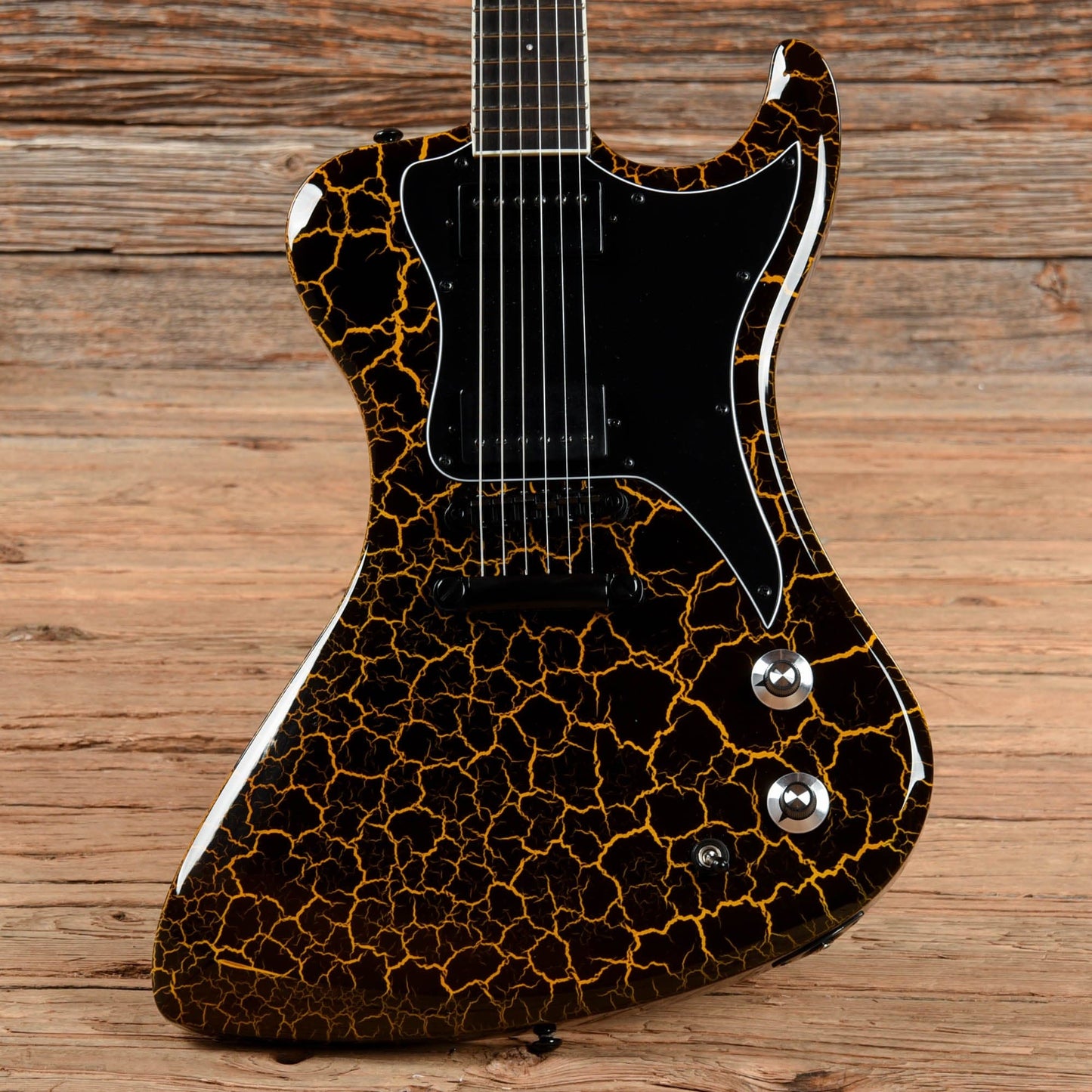 Dunable R2 DE Yellow & Black Crackle 2023 Electric Guitars / Solid Body